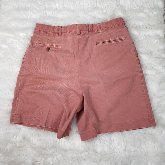 Berle Mens Pleated Front Shorts Dusty Rose Size 36 - Picture 2 of 4